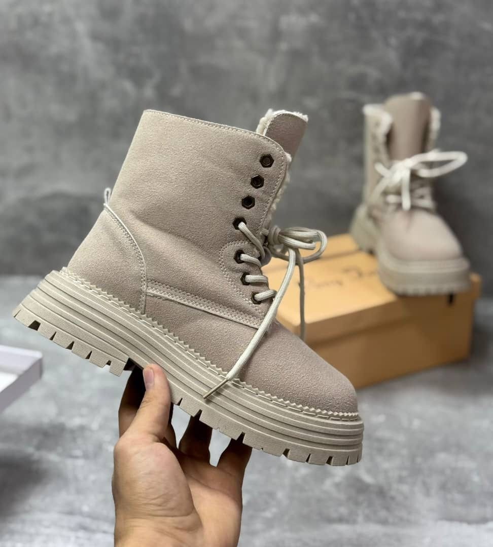 ботинки,женские зимние ботинки,,ботинки женские,зимние ботинки берцы yourbox цвет бежевый