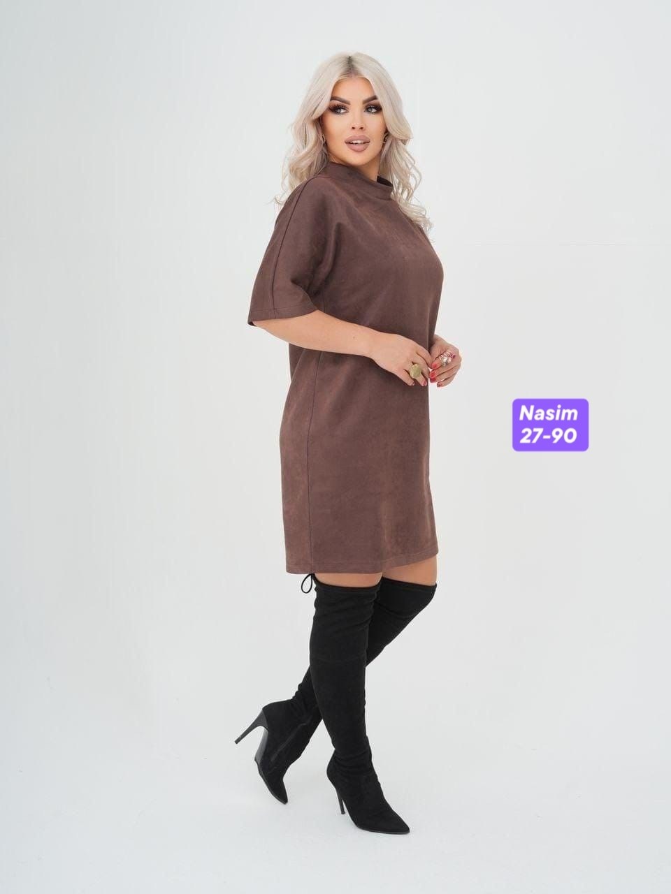 платье из замши,платье женская,платье из искусственной замши,платье средней длины, платье