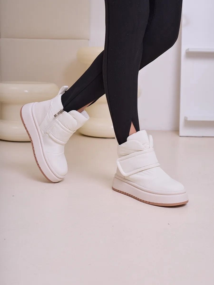 женские дутики,дутики,зимние женские дутики,дутики зимние на платформе,дутики белые женские