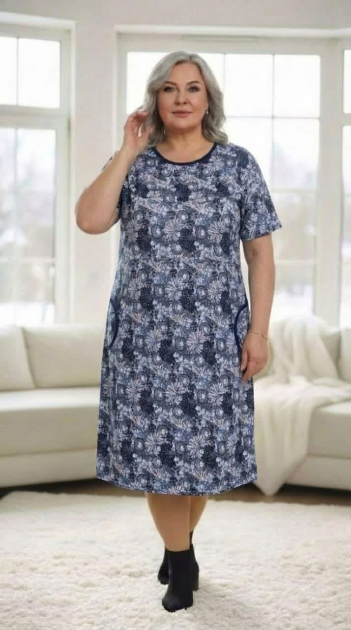 домашнее платье,платье домашнее женское,женское платье,платье для пышек,платье трикотажная