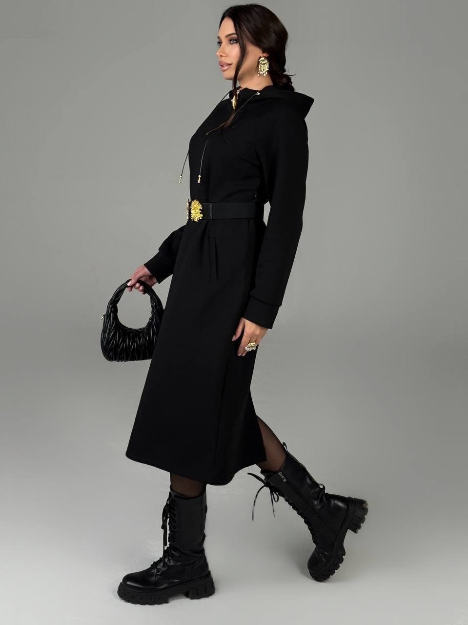 трикотажное платье,модное платье,черное платье миди,платье стильное,платье