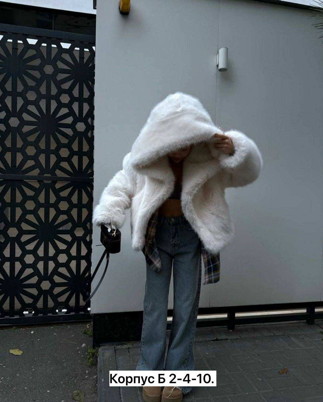 шуба женская,шубка,шуба искусственная экошуба зимняя с капюшоном (oversize) n&t store,шуба короткая,шуба