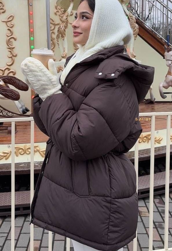 пуховики,куртка женская зимняя,пуховик женский,повседневный однотонный женский пуховик с завязками на талии,куртка пуховик