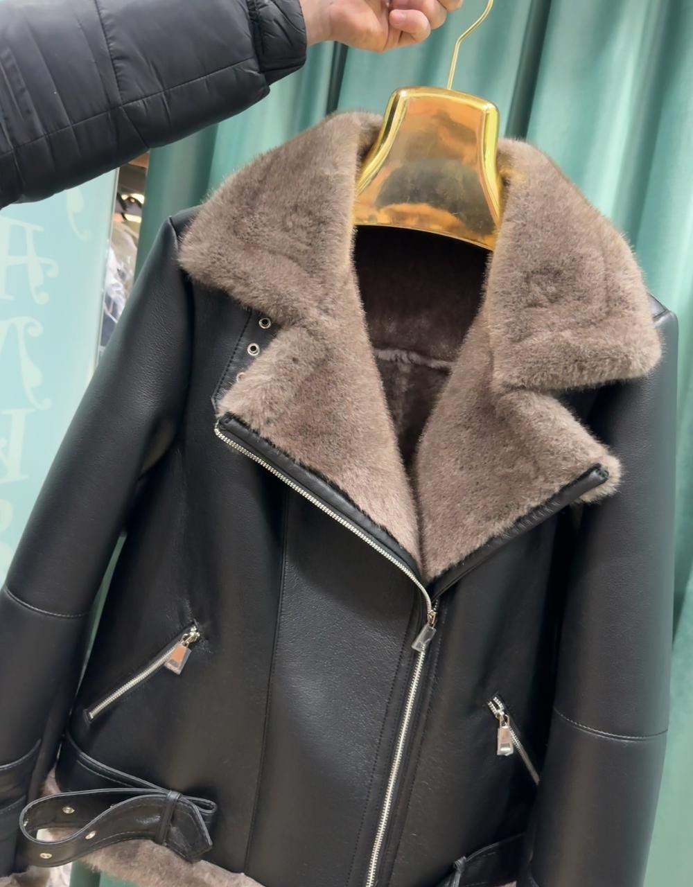 aftf basic дубленка черная авиатор,дубленка авиатор,дубленка женская авиатор,дубленка из эко меха женская авиатор,дубленка женская пилот авиатор