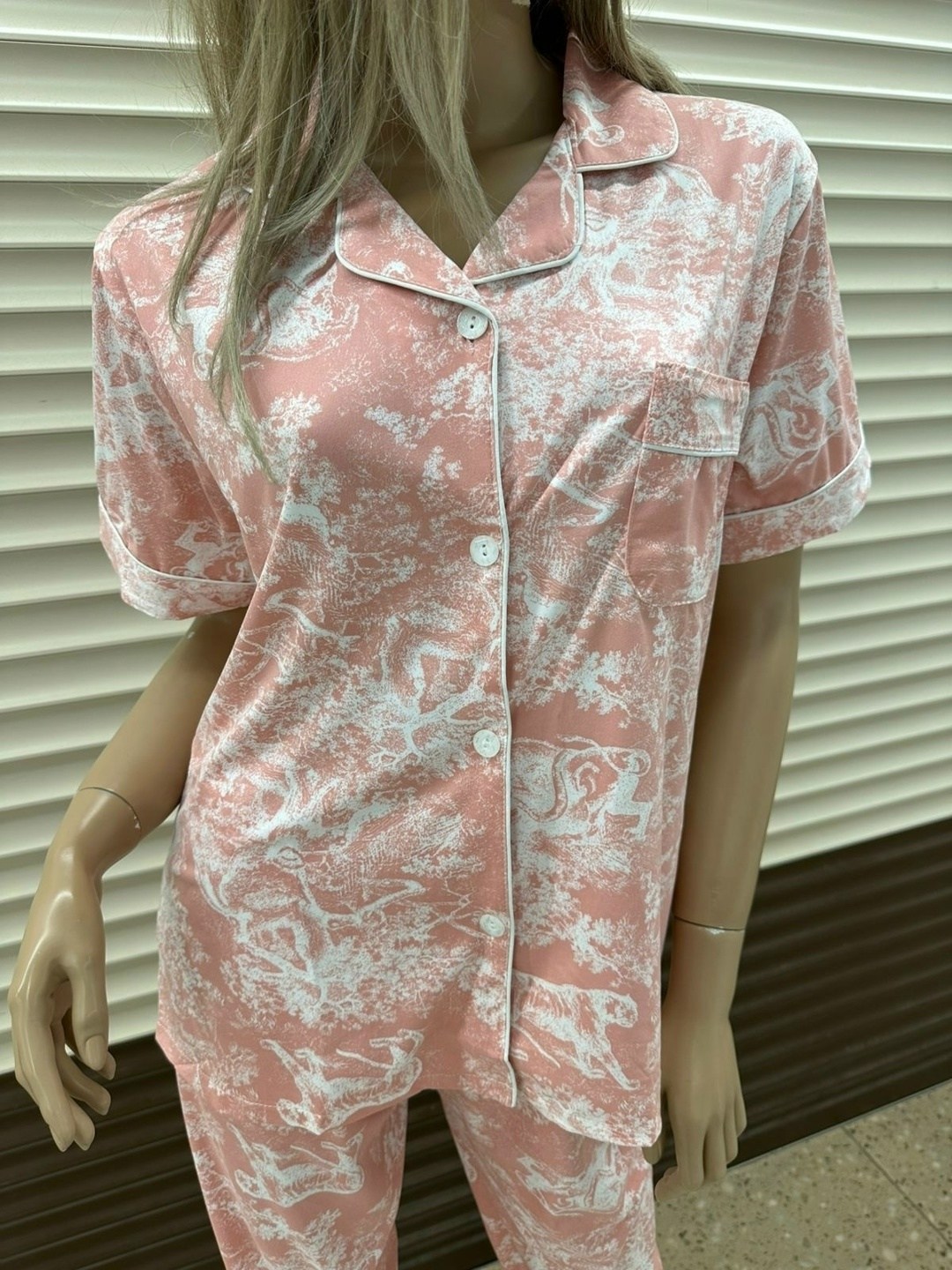 пижама женская,пижамы женски,пижама со штанами и рубашкой в сердечко,пижама,пижама белая