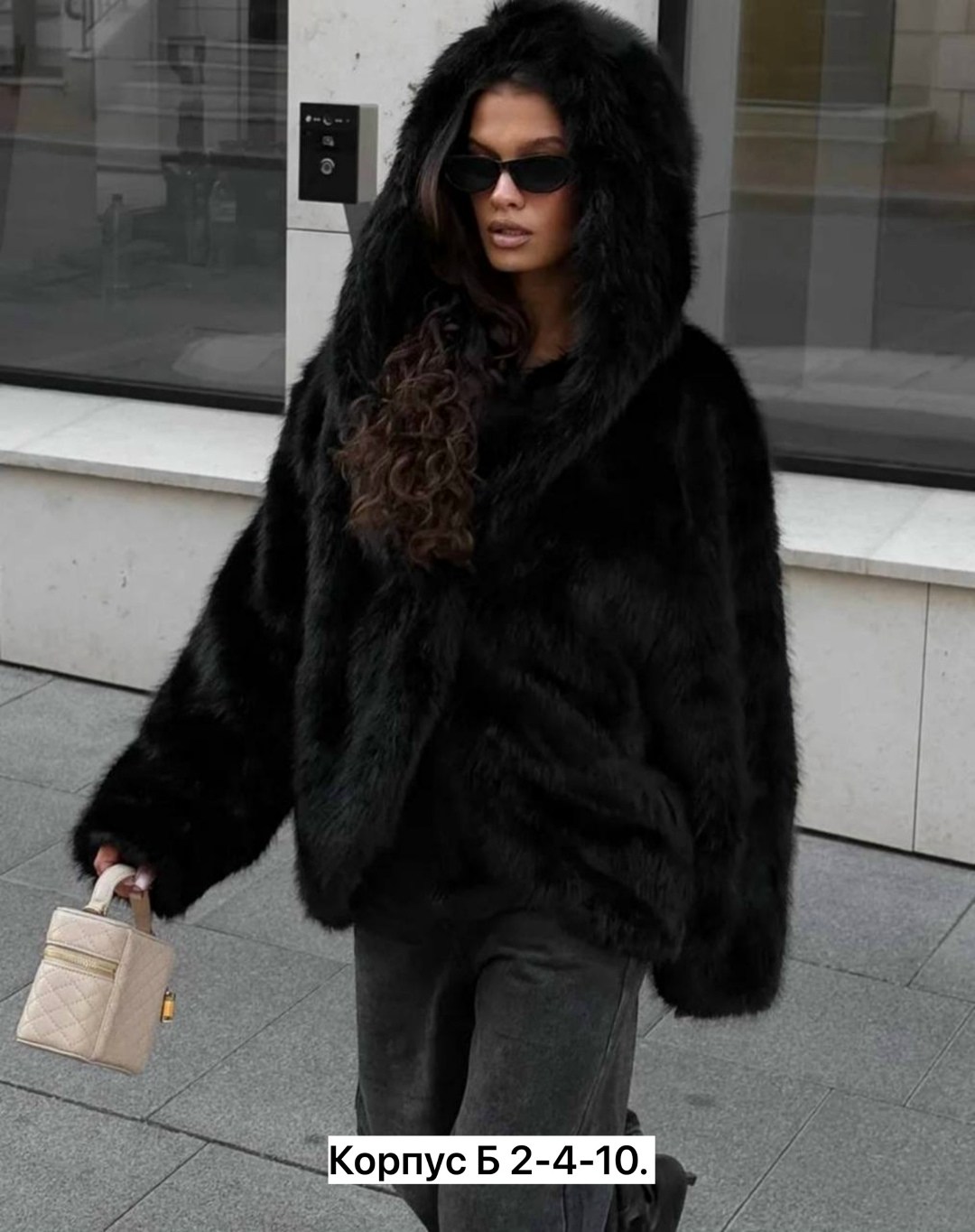 шуба женская,шубка,шуба искусственная экошуба зимняя с капюшоном (oversize) n&t store,шуба короткая,шуба