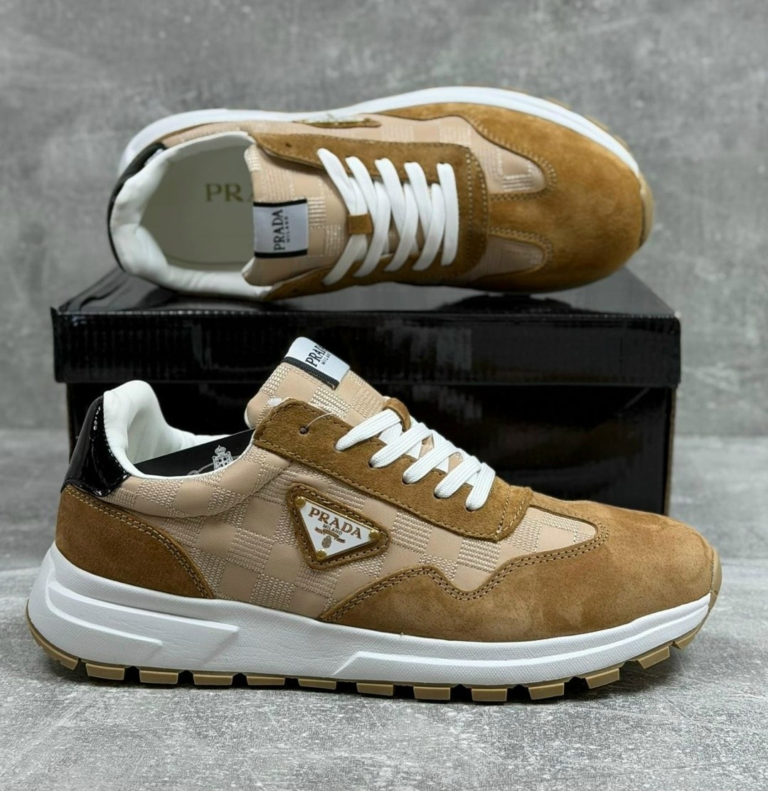 кроссовки prada,,комбинированные кроссовки prada,мужская  кроссовки,мужские кроссовки prada