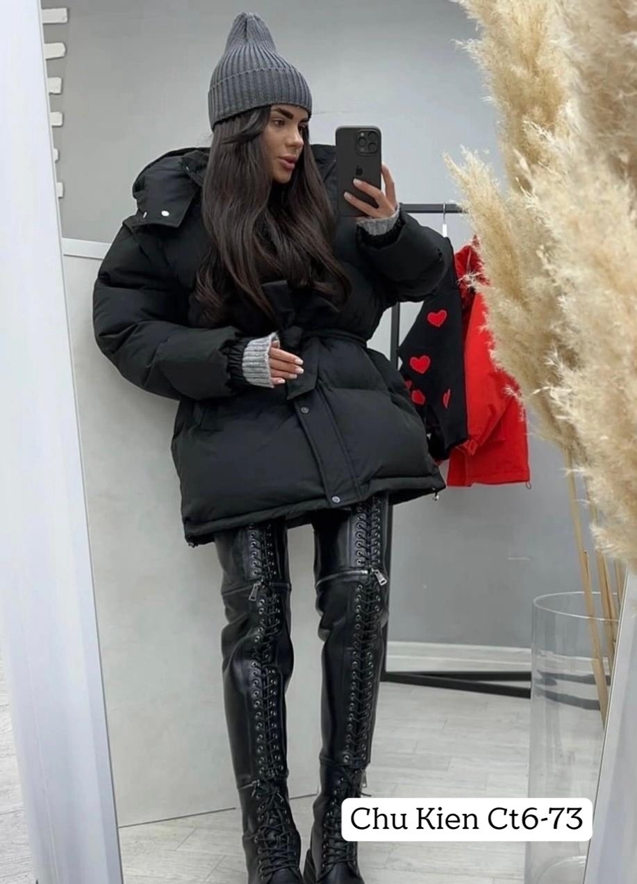 куртка с поясом,куртка оверсайз,стильные пуховики,женская куртка,куртка пуховик женская