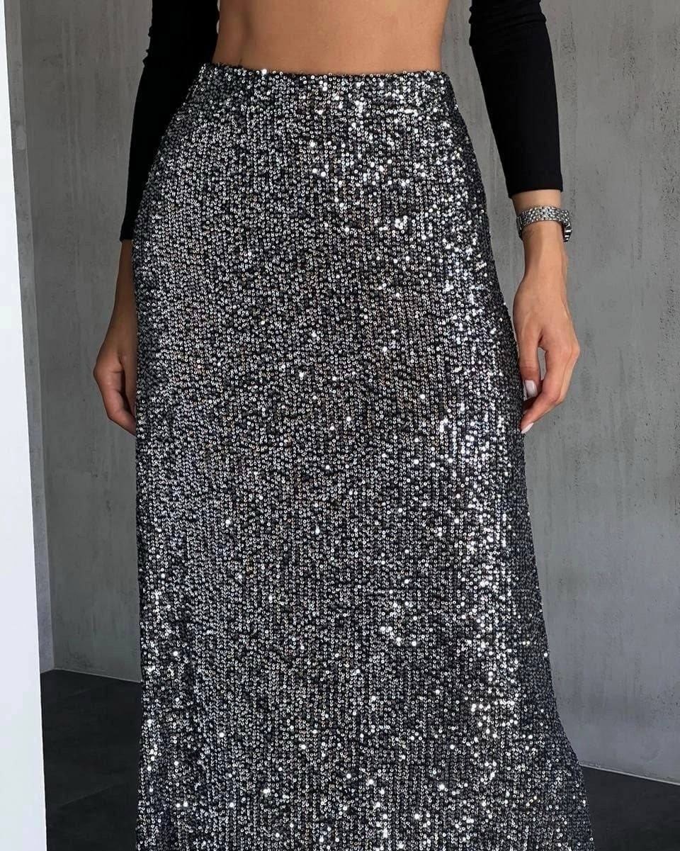 юбка макси с пайетками,юбка с пайетками длинная макси royalclothes,юбка с пайетками длинная макси royalclothes цвет серебро,юбка с пайетками длинная макси royalclothes цвет золотистый,lbtfa женская юб