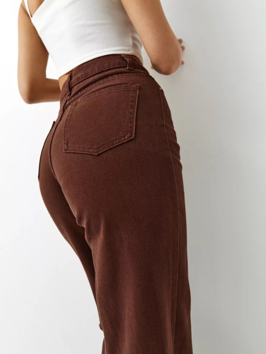 коричневые джинсы,коричневые джинсы женские,джинсы широкие коричневые,джинсы широкие,коричневые джинсы клеш