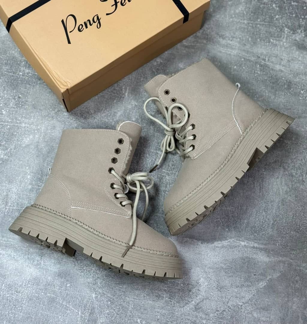 ботинки,женские зимние ботинки,,ботинки женские,зимние ботинки берцы yourbox цвет бежевый