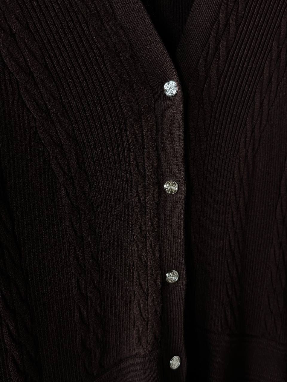 платье трикотажное с золотыми пуговками emberens,платье трикотажное с золотыми пуговками emberens 273555432,коричневое платье,платье идеальное,трикотажное платье