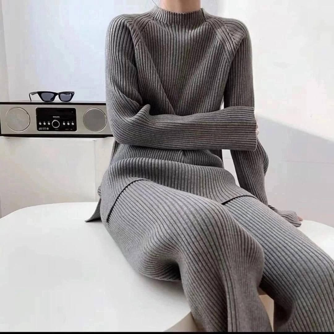 женский трикотажный костюм из двух предметов,hirsionsan кашемировые трикотажные комплекты для,вязаные костюмы,повседневный трикотажный костюм,женский трикотажный костюм