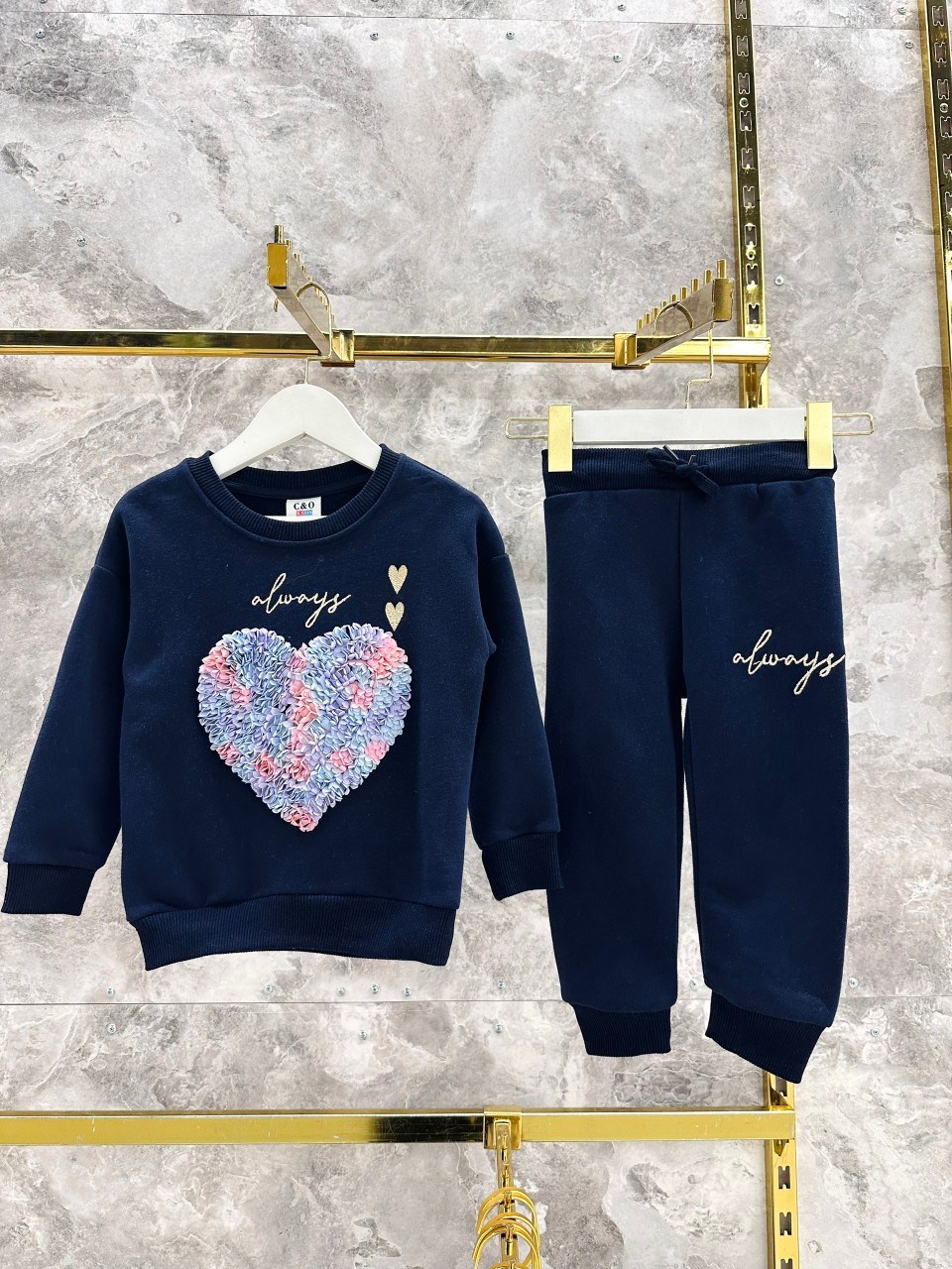 свитшот с декором,cвитшот для девочки,детские комплекты,костюмы для девочки,костюм синий