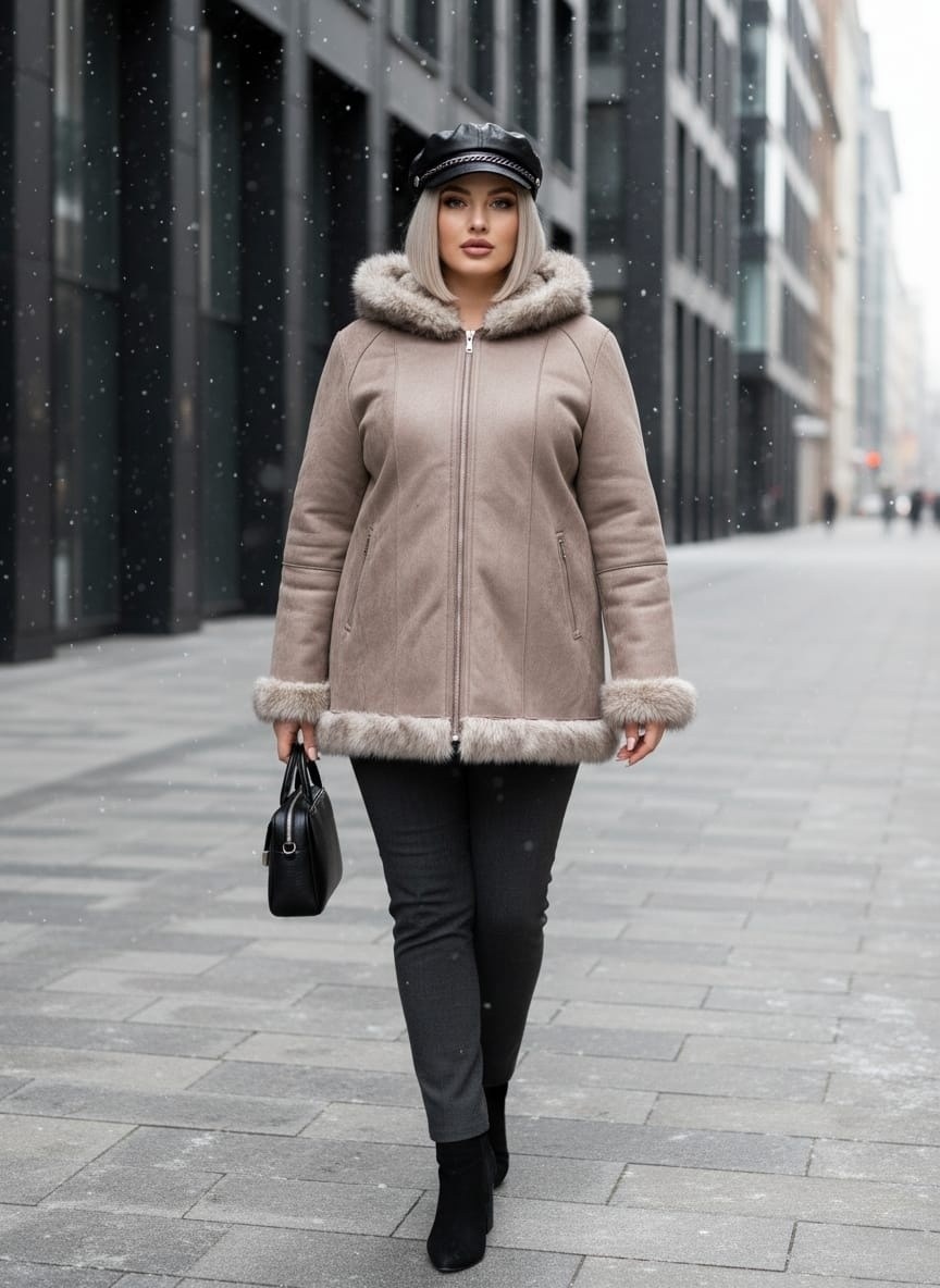 зимняя куртка дубленка с капюшоном dana zana,дубленка женская,дубленка искусственная,дубленка зимняя двухсторонняя больших размеров,дубленка