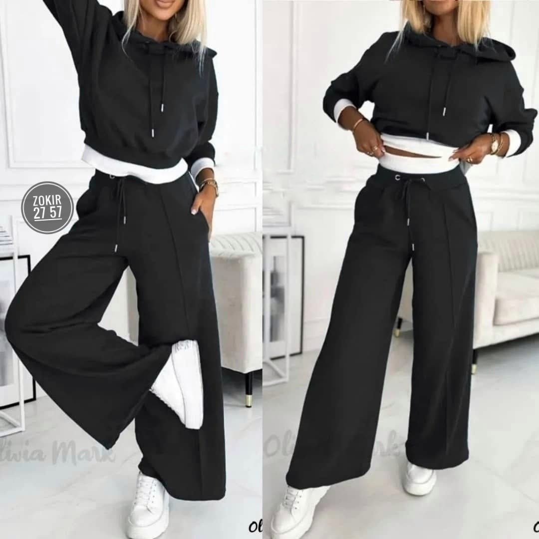 костюм спортивный с широкими брюками la.mek 52435822,женские костюмы,костюм спортивный,костюм спортивный с широкими брюками la.mek цвет бежевый,бежевый спортивный костюм