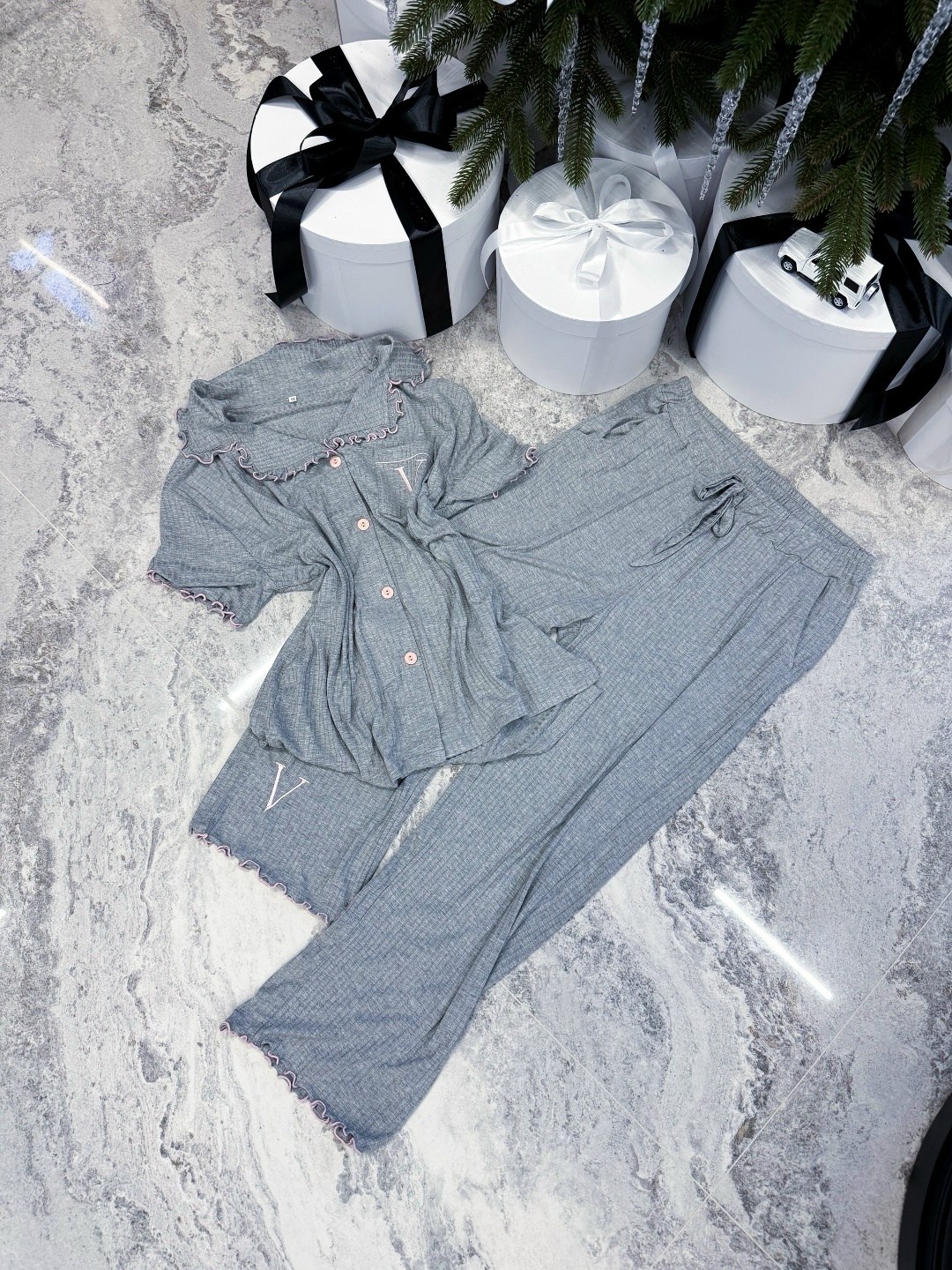 женская пижама victoria’s secret 44-50 хлопок,комплект пижама,женский домашний костюм,костюм женский,костюм с брюками