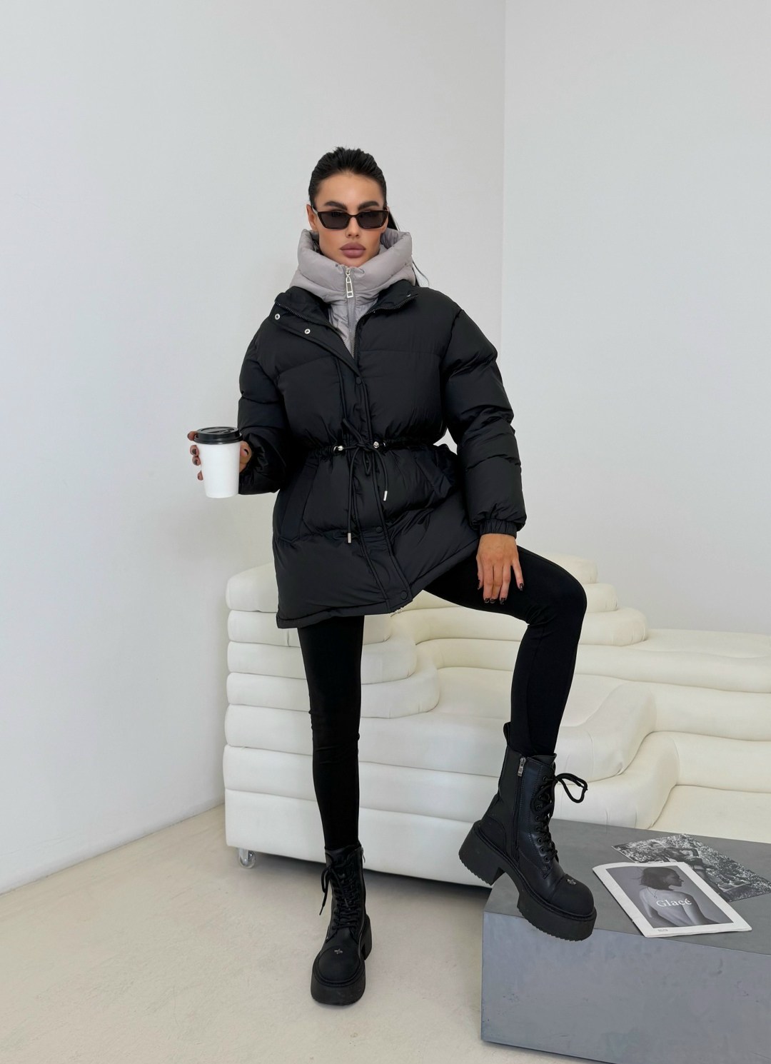 стильные пуховики,куртка зимняя с капюшоном оверсайз пуховик julineiz 272887433,куртка оверсайз,куртка с поясом,куртка оверсайз женская