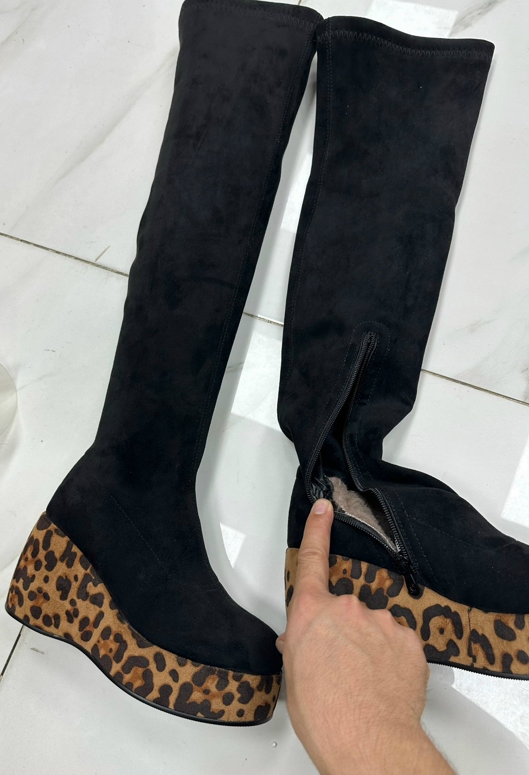 ,замшевые сапоги на платформе,женские сапоги на платформе,зимние сапоги на платформе,высокие сапоги