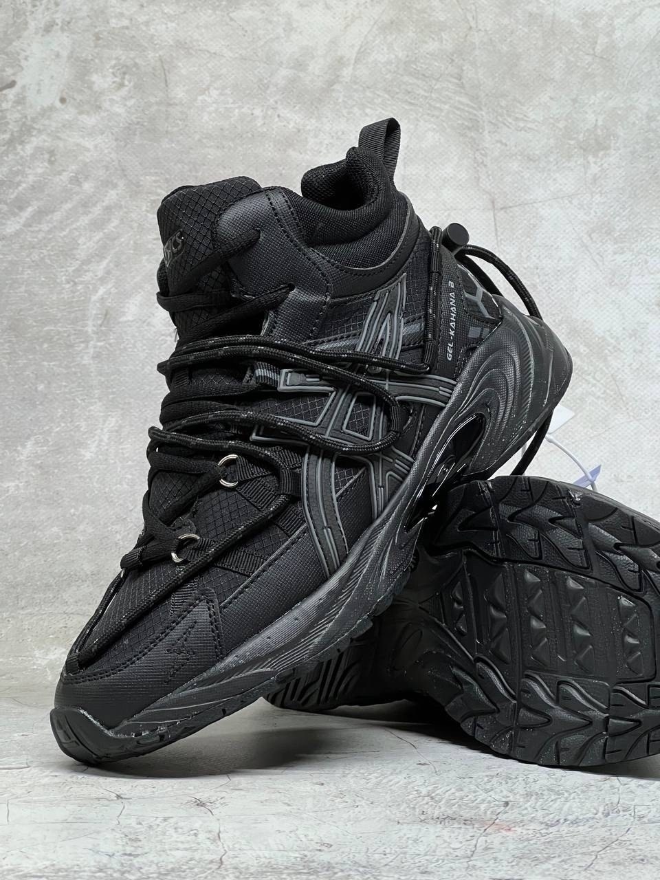 кроссовки gel nandi high black asics,кроссовки gel nandi high black carrier grey asics,мужские кроссовки asics,зимние мужские кроссовки asics gel - nyc,кроссовки asics gel kahana 8