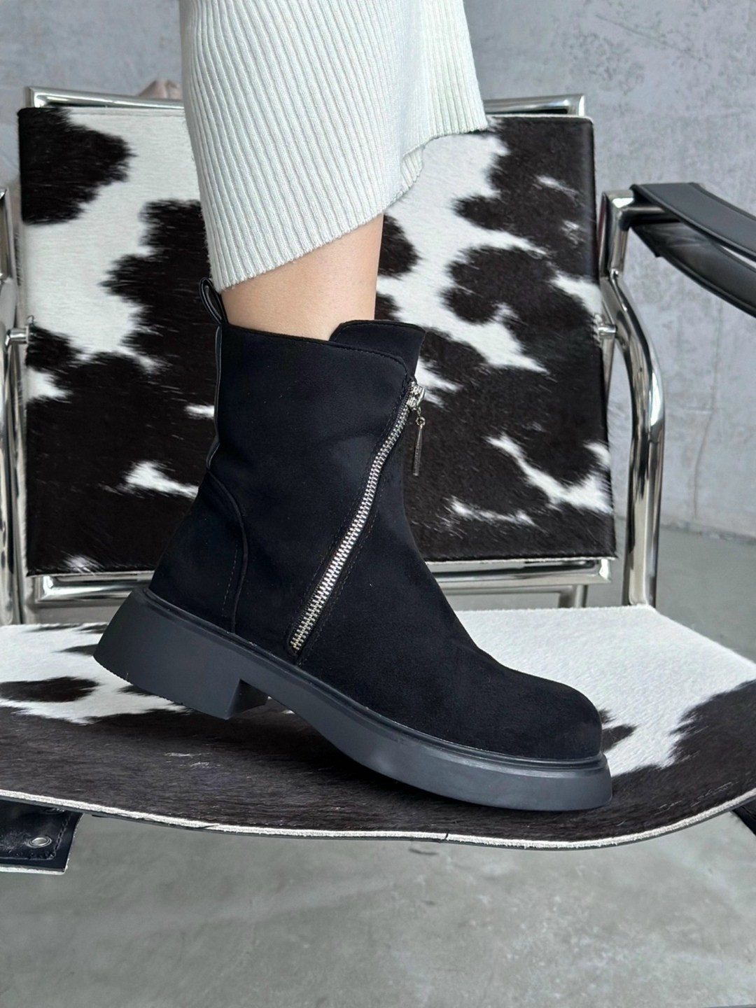 ,юничел замшевые зимние ботинки,ботинки женские,полусапоги,женская