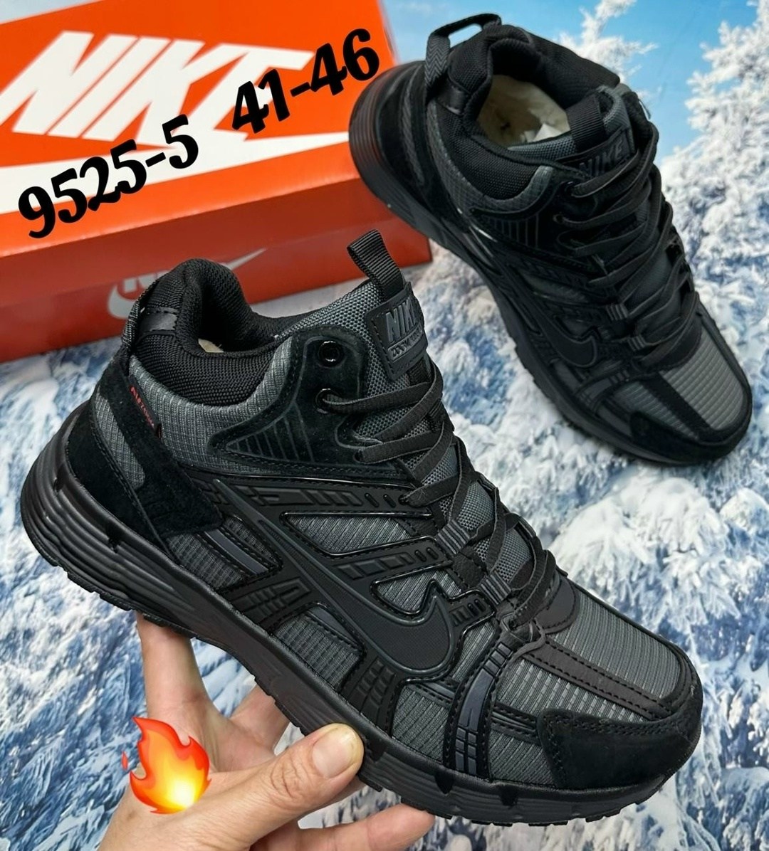 зимние кроссовки nike,зимние кроссовки nike v2k run цвет черный,зимние кроссовки nike v2k run,кроссовки для мужчин,зимние кроссовки