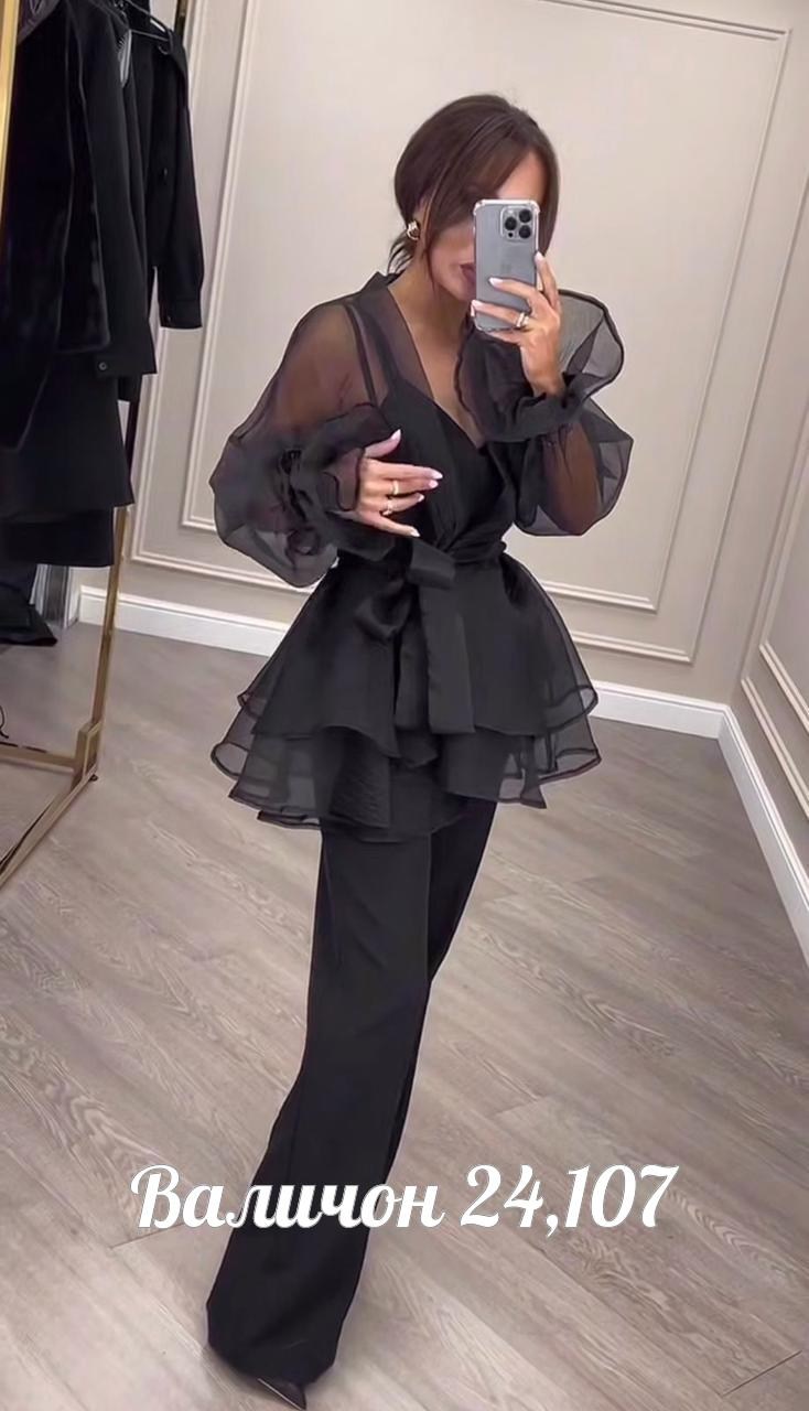 женский костюм тройка ткань барби (накидка аргана),костюм женский,костюм женский тройка,брючный костюм,костюм