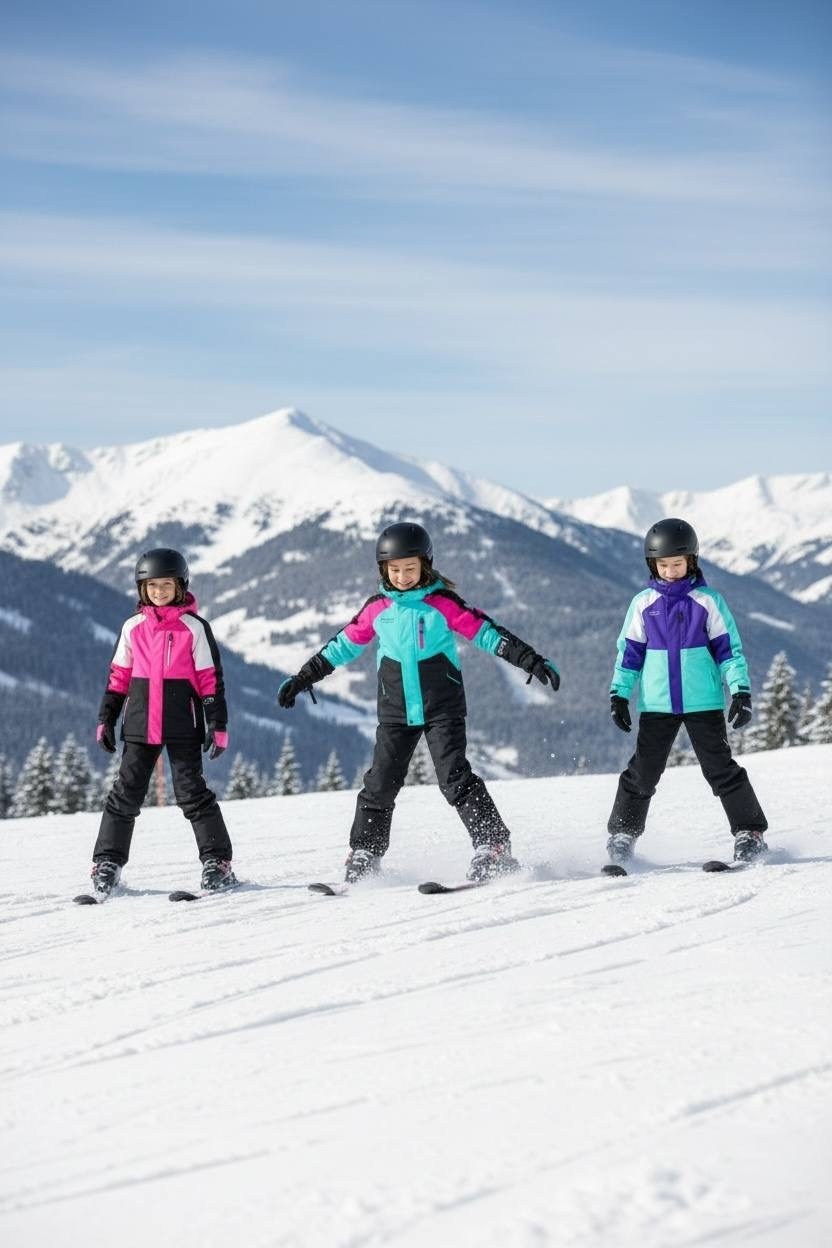 катание на лыжах,на горных лыжах,горнолыжные курорты,дети на лыжах,лыжи детские
