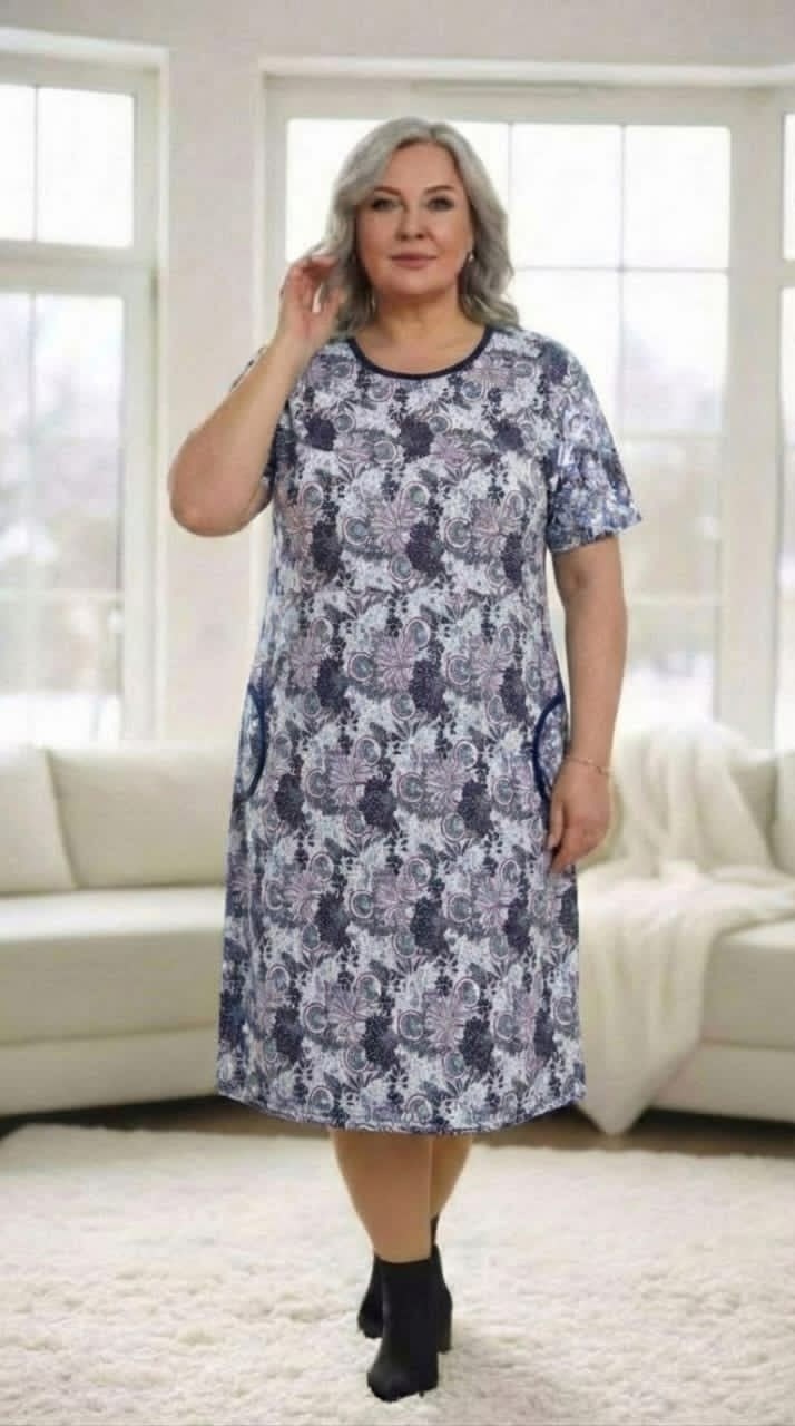 домашнее платье,платье домашнее женское,женское платье,платье для пышек,платье трикотажная