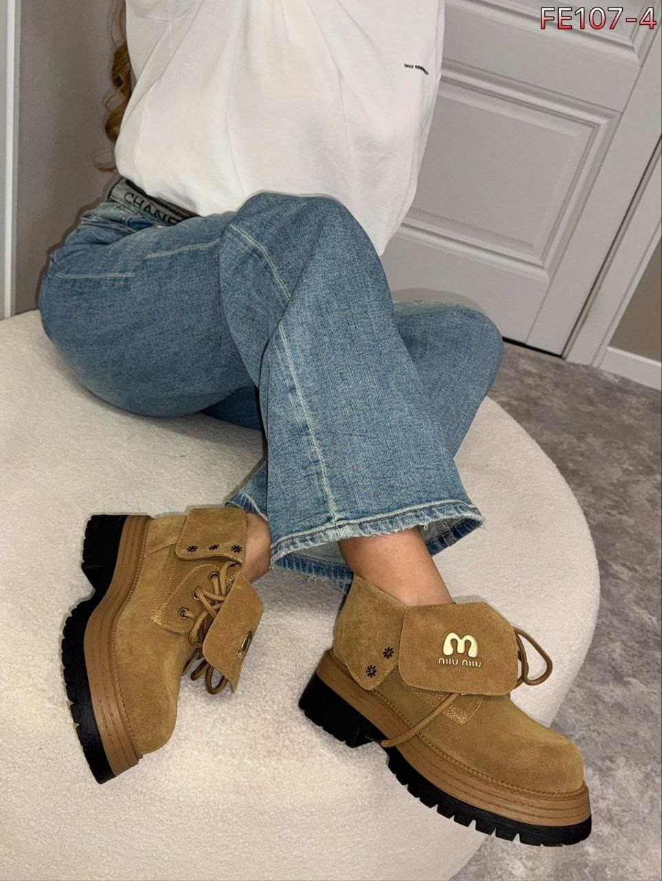 ,женские ботинки,ботинки miu miu,ботинки замшевые женские miu miu,ботинки miu miu зимние шоколадные