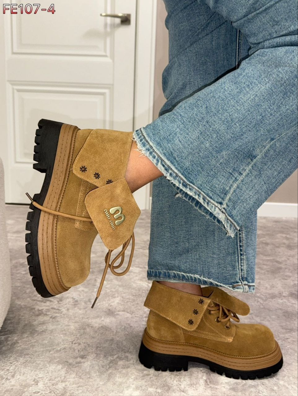 ,женские ботинки,ботинки miu miu,ботинки замшевые женские miu miu,ботинки miu miu зимние шоколадные