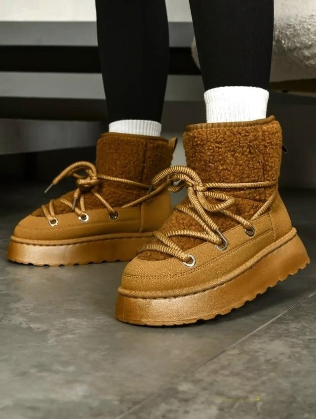 угги женские зимние на платформе луноходы ugg 278448831,угги женские зимние на платформе луноходы ugg цвет коричневый,,угги,теплая и морозостойкая зимняя женская  на платформе со шнуровкой