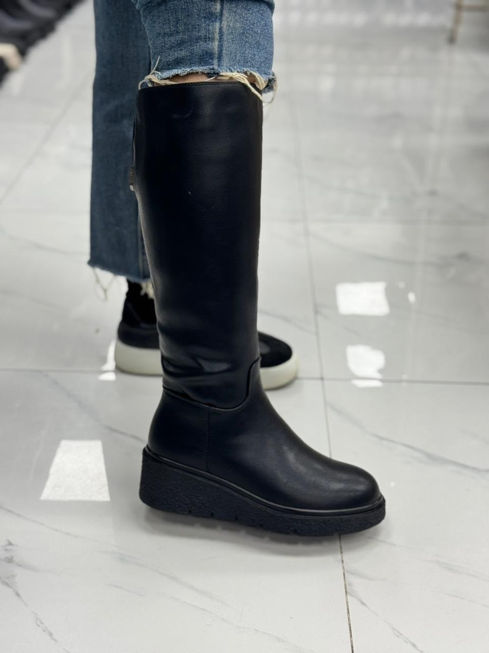 сапоги зимние женские эра,зимние сапоги женские,сапоги,сапоги женские,blossom e1-17 сапоги женские чер иск кожа