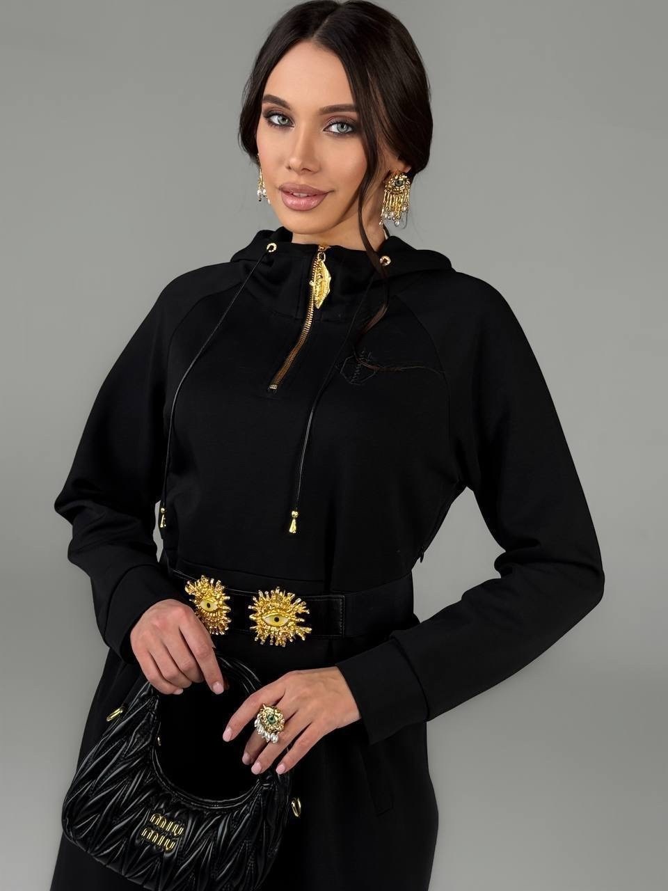 трикотажное платье,модное платье,черное платье миди,платье стильное,платье