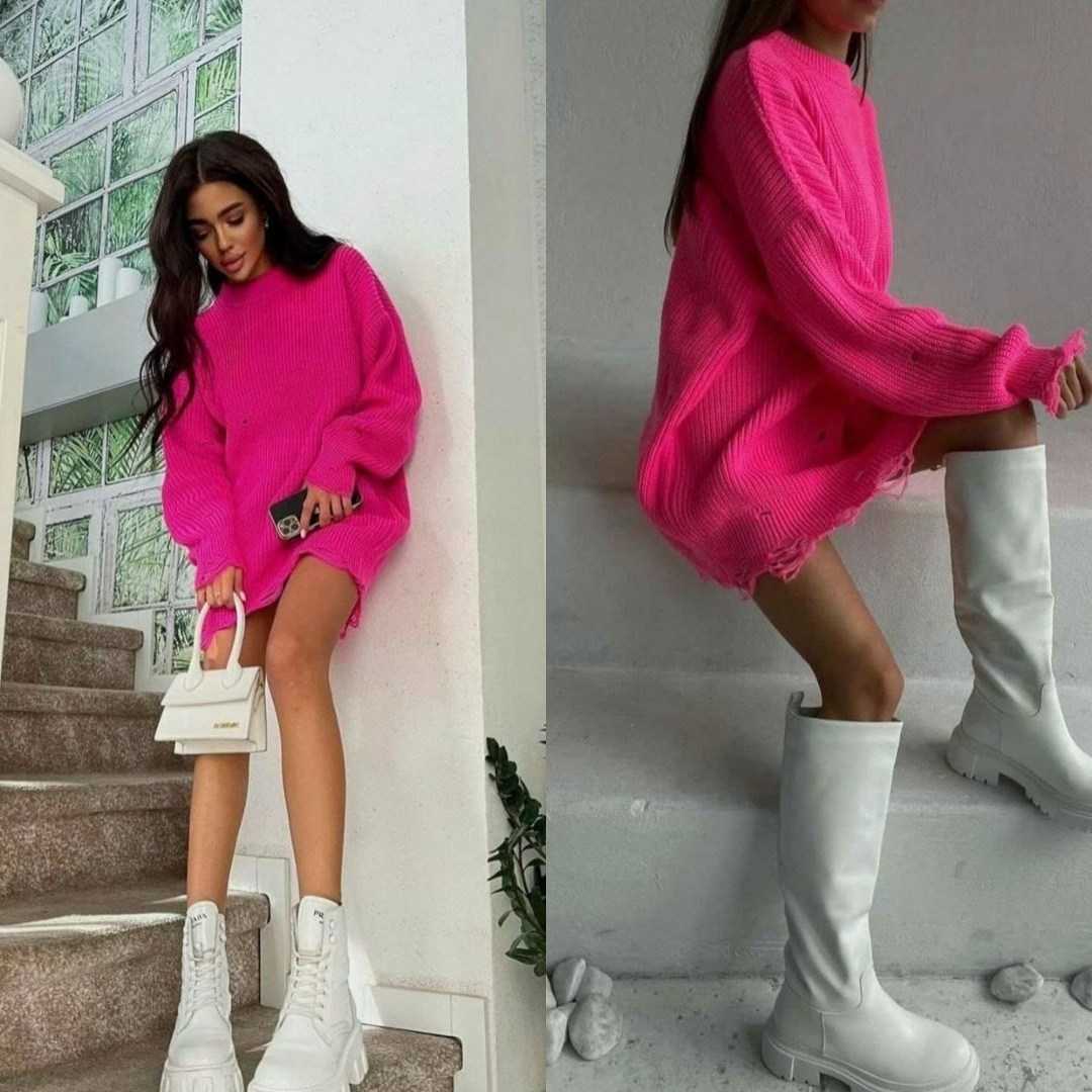 свитер рваный оверсайз,свитер с дырками,рваный свитер женский,свитер вязаный удлиненный,свитера туники