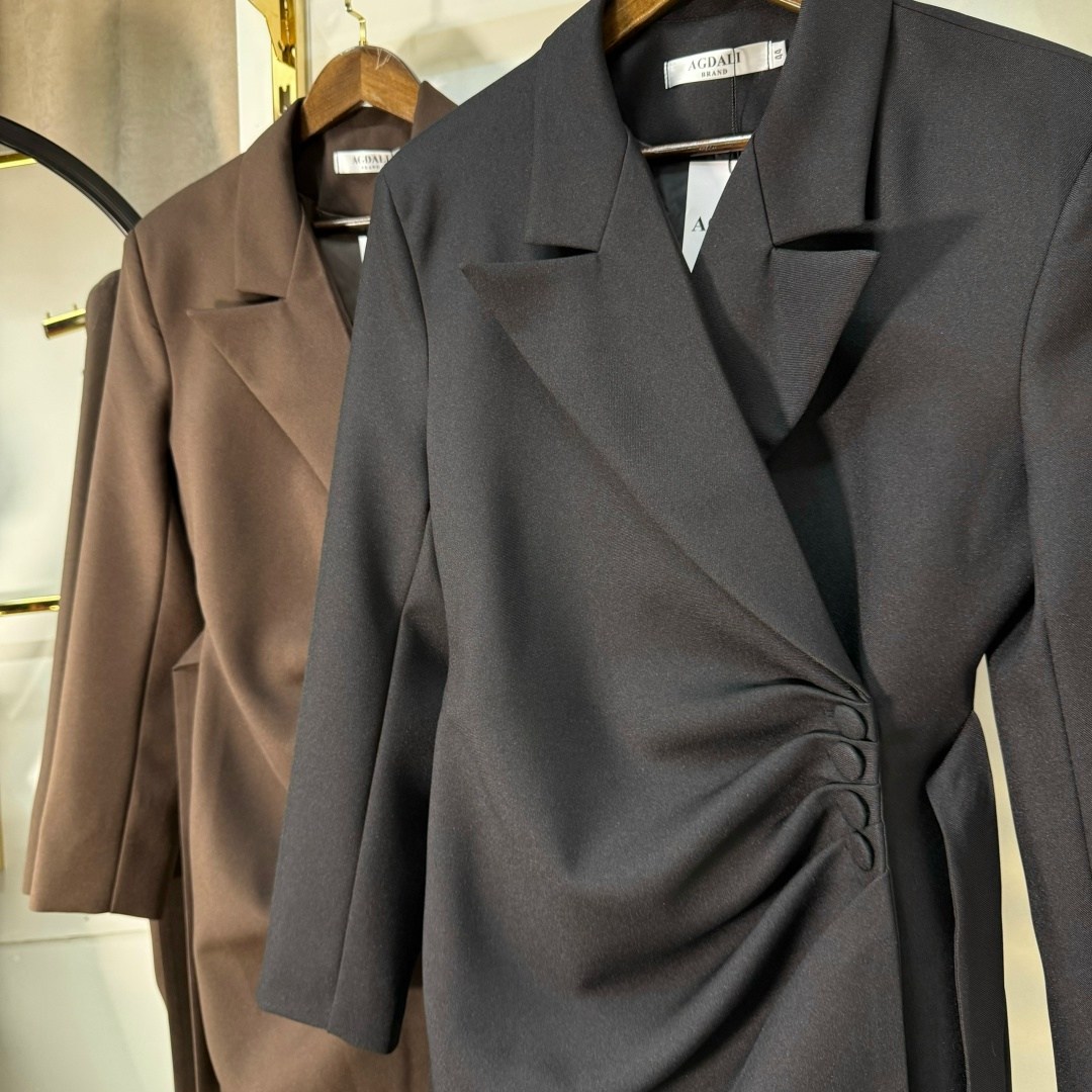 платье-пиджак,жакет на платье,стильное платье,женское платье,женский блейзер с поясом twotwinstyle