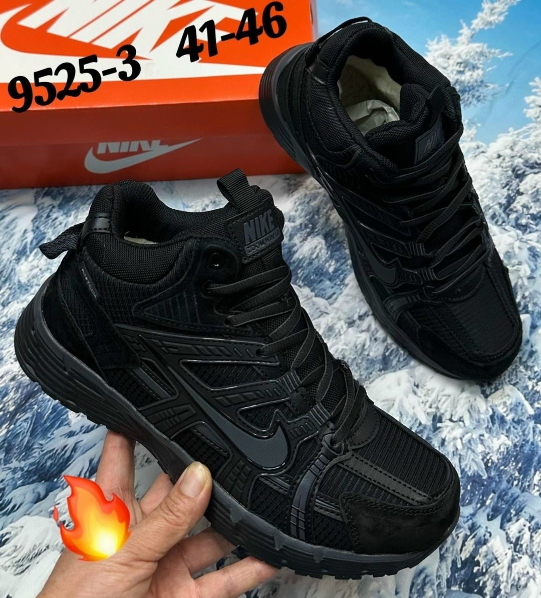 зимние кроссовки nike,зимние кроссовки nike v2k run цвет черный,зимние кроссовки nike v2k run,кроссовки для мужчин,зимние кроссовки