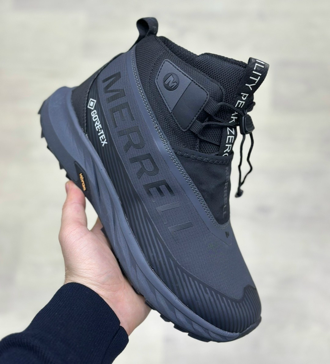 мужские зимние ботинки merrell gore-tex с мехом,ботинки merrell,кроссовки зимние высокие merrell мех,мужская ,кроссовки мужские merrell