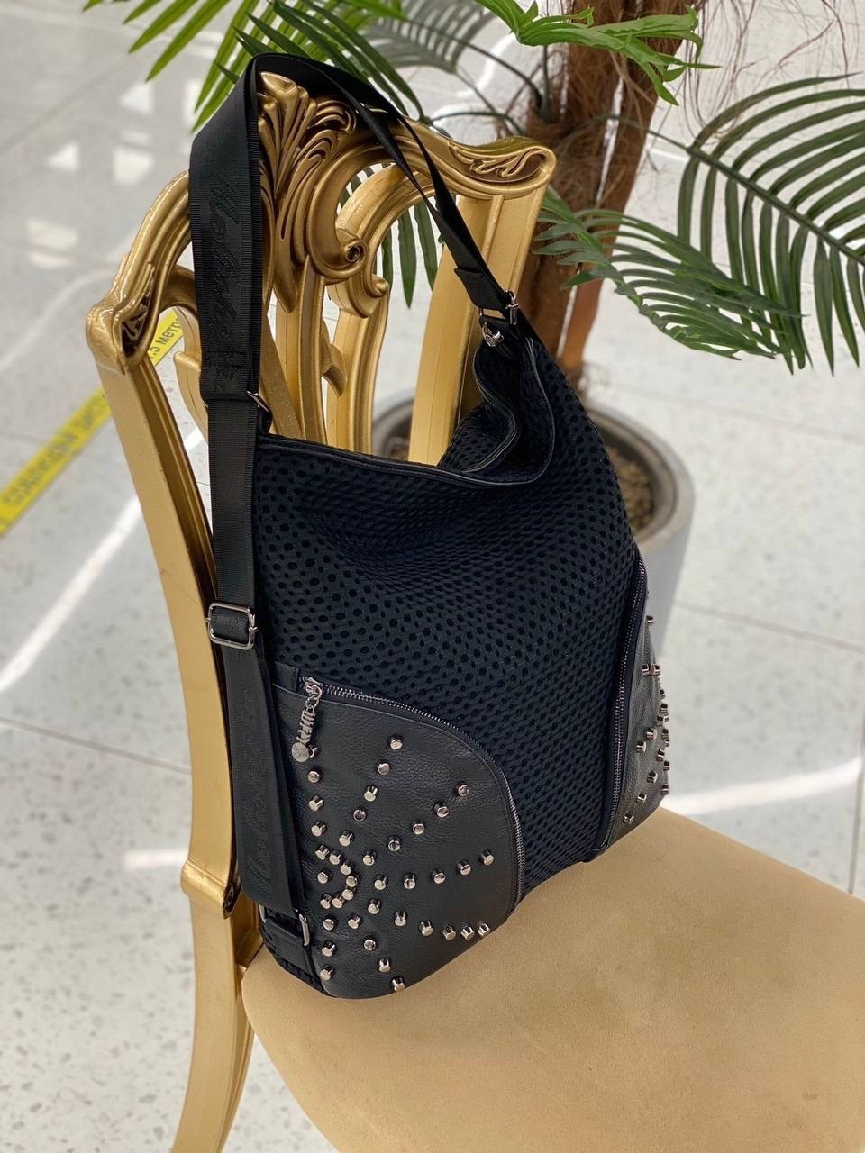 сумка,корзина сумка,сумка мешок из перфорированной кожи,сумка женская,сумка с клепками