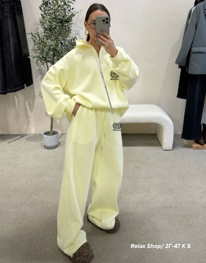 спорт костюм,спортивный костюм,спортивный костюм женский,костюм спортивный на молнии палаццо с кулиской 05mrk цвет желтый,спортивний костюм