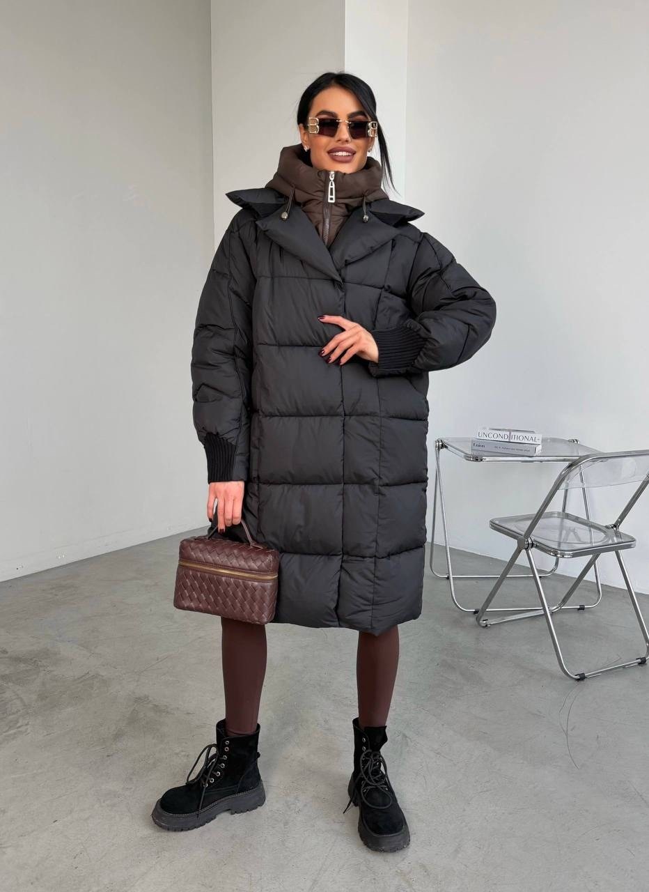 пуховик,пуховик женский,пуховик пальто,пуховик оверсайз женский,пуховик черный