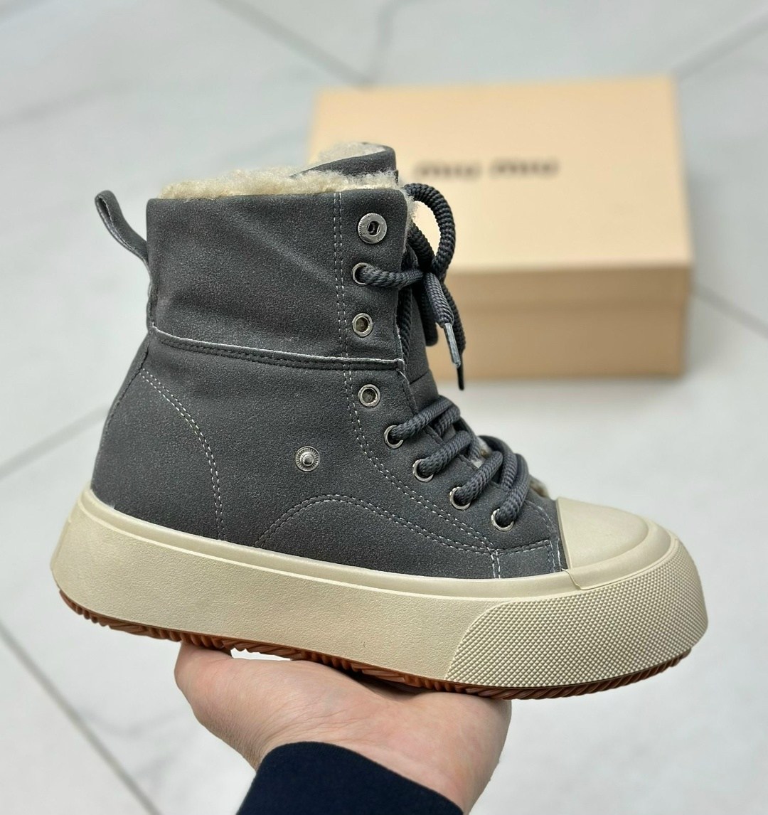 кроссовки с мехом miu miu,кроссовки с мехом miu miu miu цвет черный,,зимняя женская ,кеды miu miu