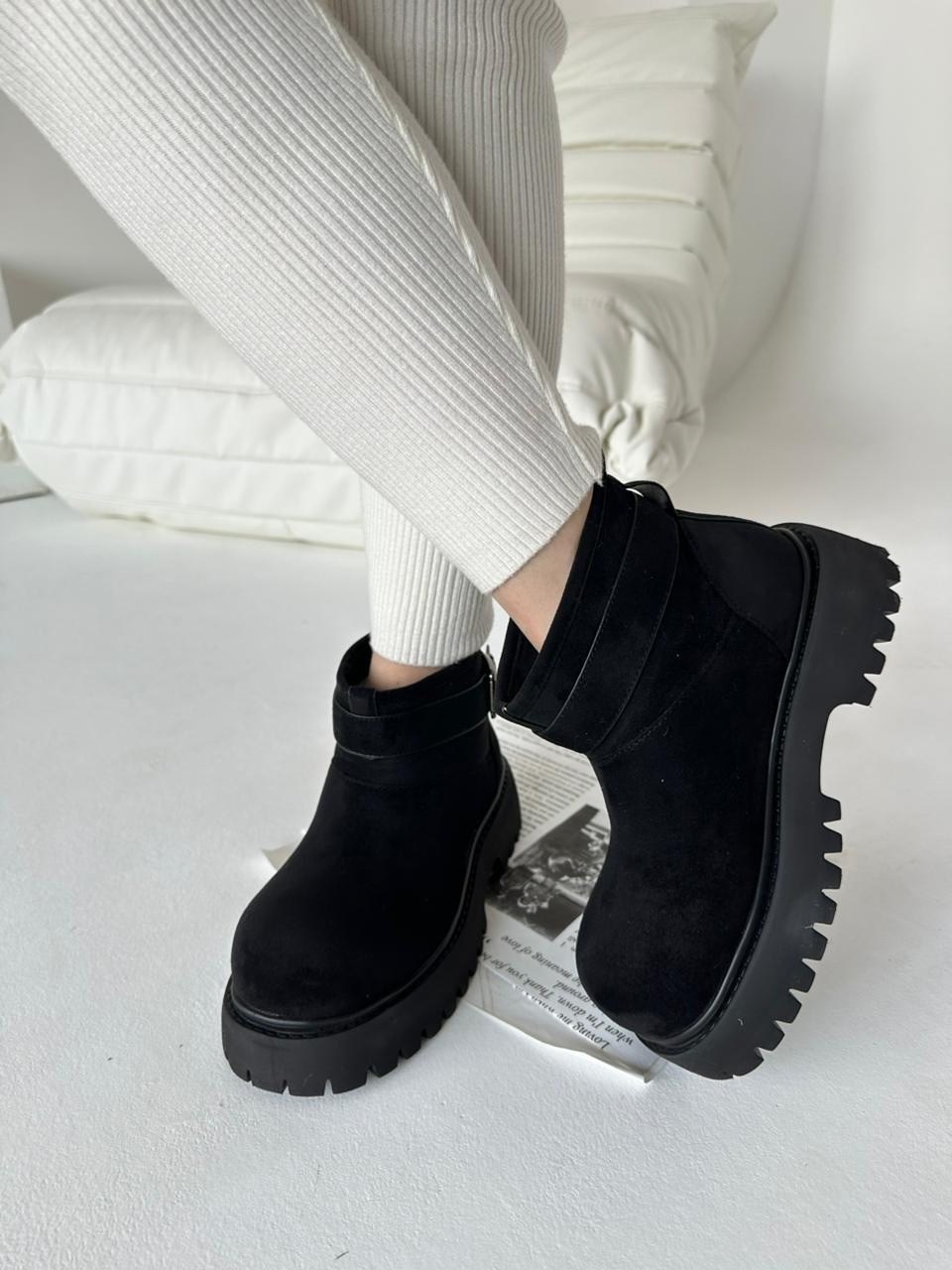 , женская,ботинки зимние замшевые на платформе derio 283000136,замшевые ботинки,женские угги