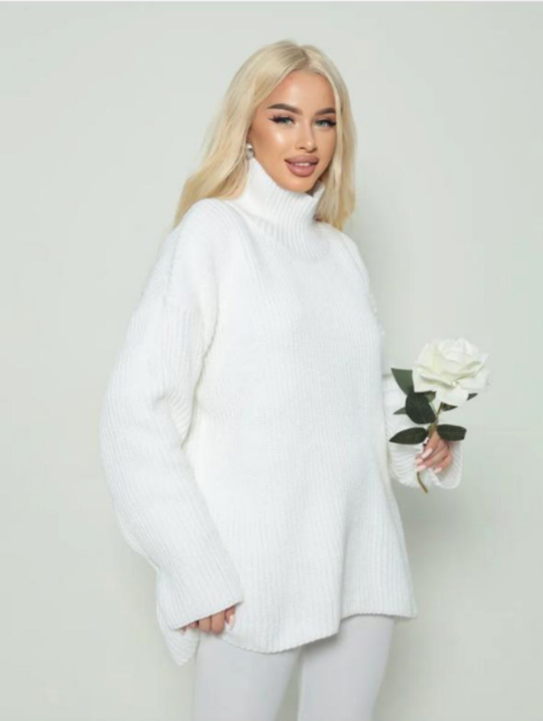 женский свитер оверсайз с высоким горлом happyfox,свитер оверсайз oversize вязаный с горлом удлиненный zhukova care 46802187,свитер оверсайз oversize вязаный с горлом удлиненный zhukova care,теплый бе