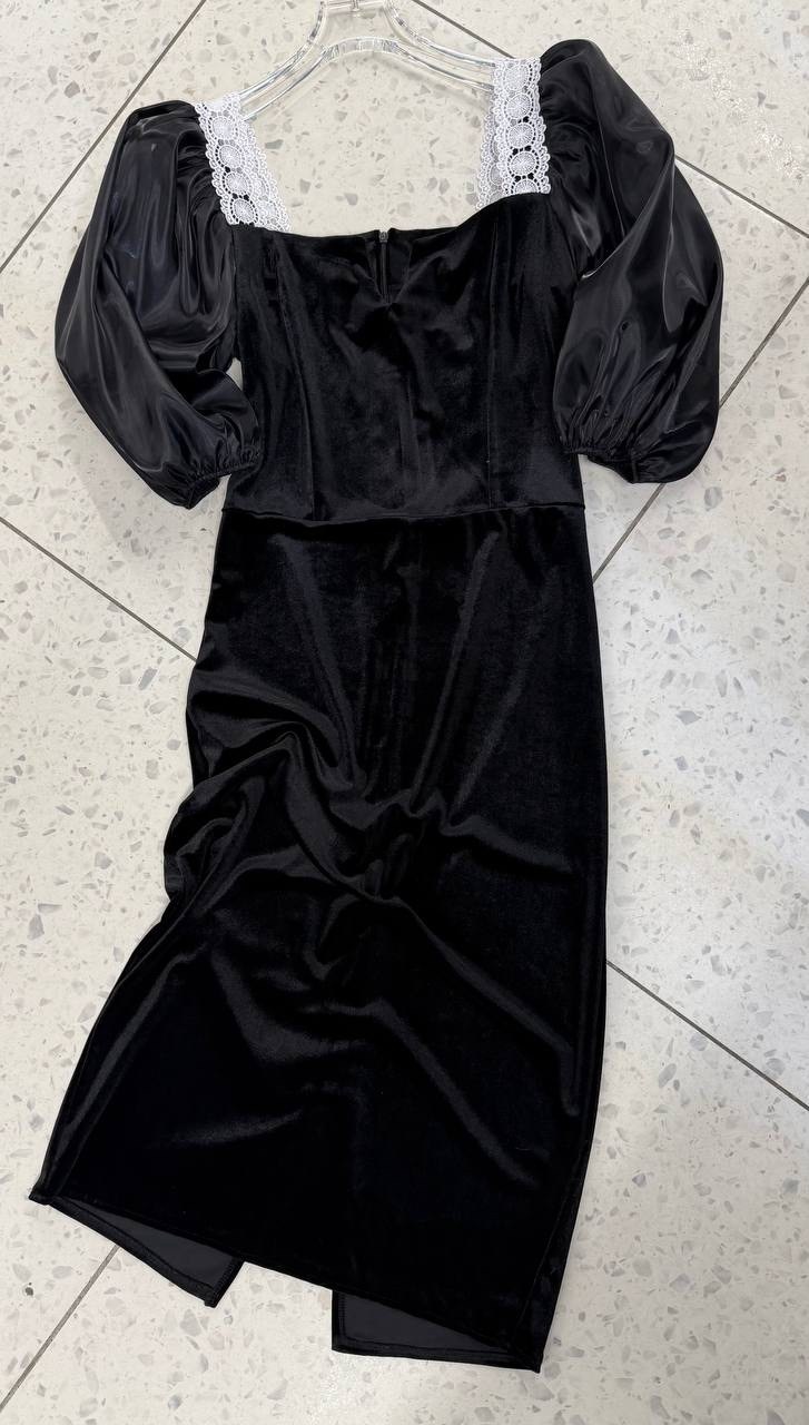 бархатное платье цум,платье с прозрачными рукавами,бархатное платье с прозрачными рукавами,бархатное платье с шифоновыми рукавами,бархатное платье