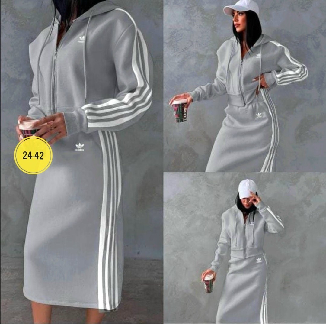 adidas платье худи дресс,женские костюмы спортивные,костюмы в спортивном стиле,спортивное платье,платье спортивное женское