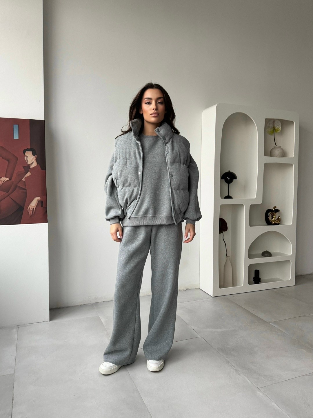 костюм на флисе,костюм тройка с курткой,miu miu женский серый костюм тройка premium,трендовый костюм тройка с курткой,костюм тройка женский