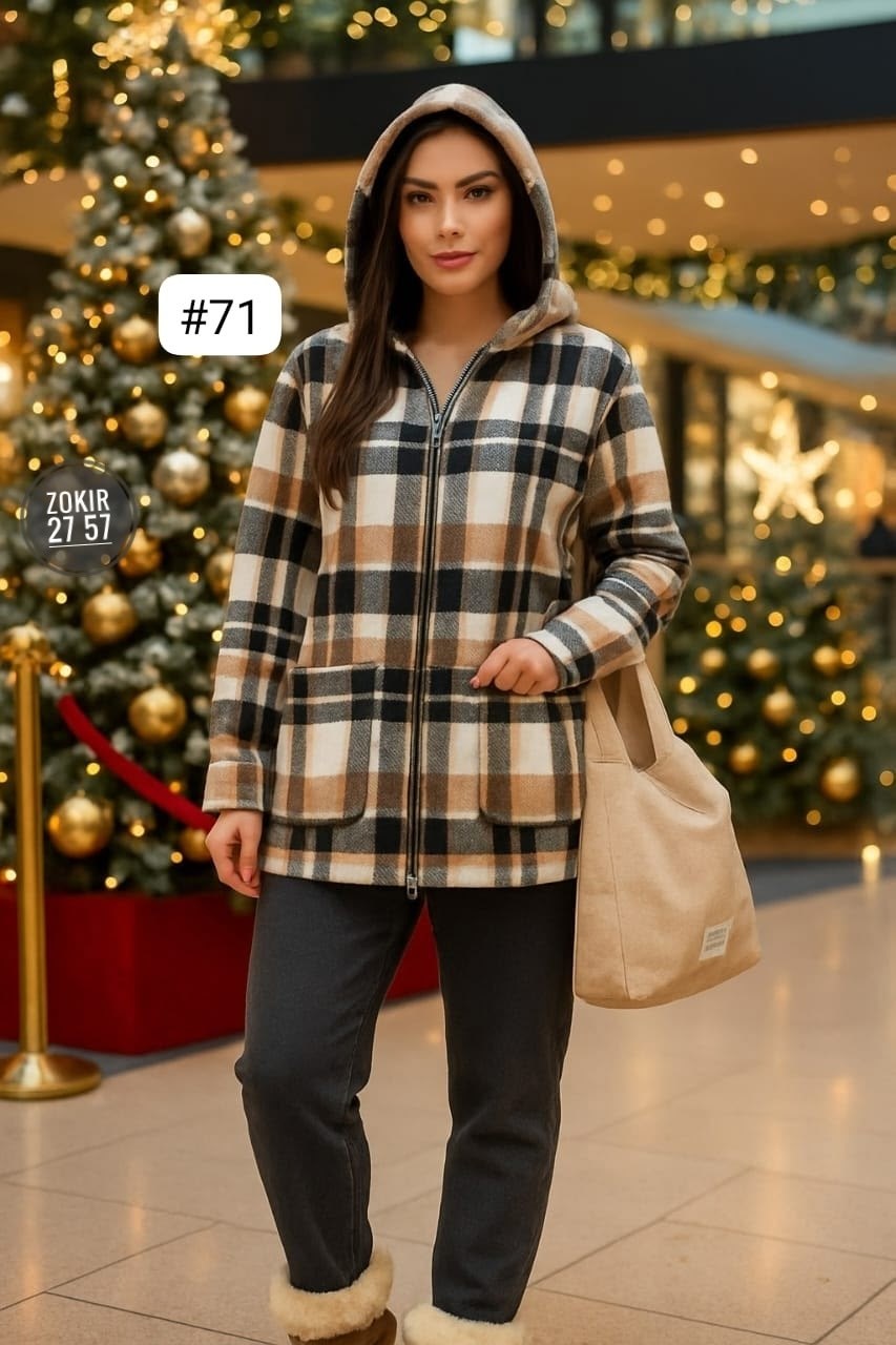 женская кофта,кардиган,кофта кардиган,женская куртка,рубашка клетку с капюшоном
