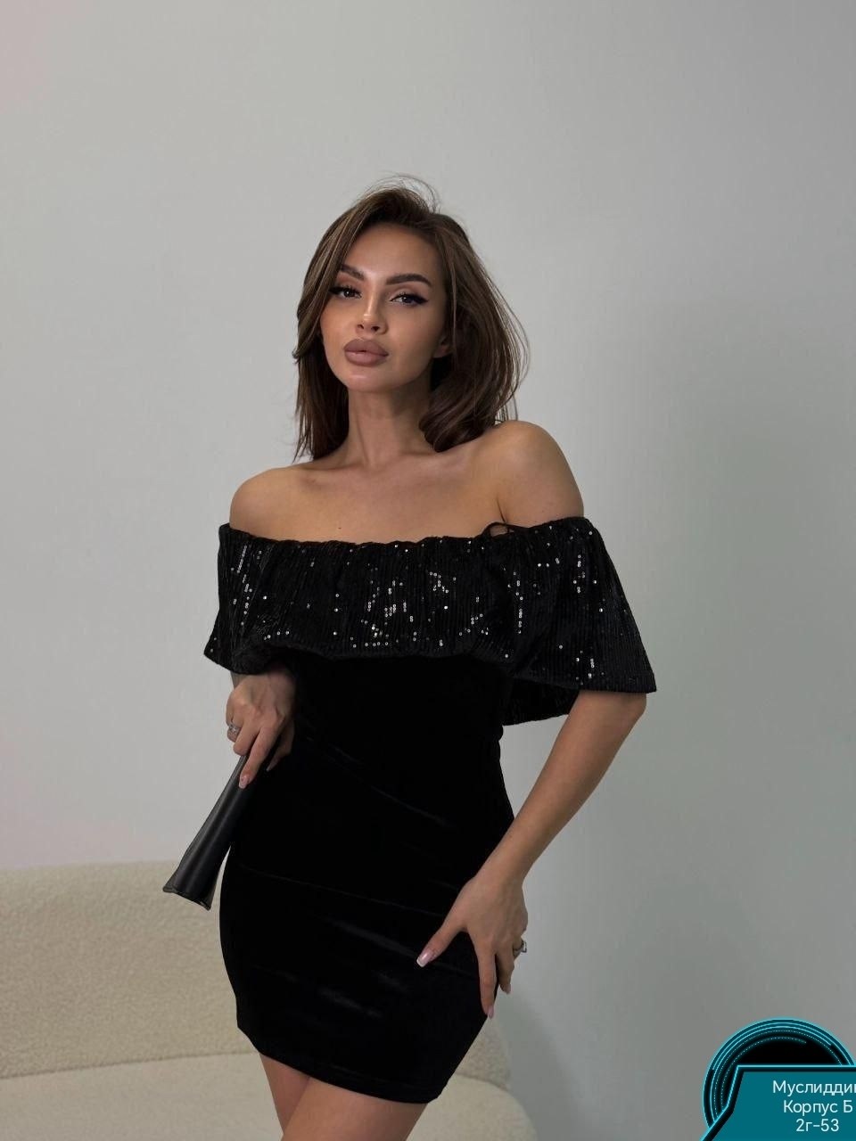 платья ,платье велюр, ,платья из бархата,черное платье