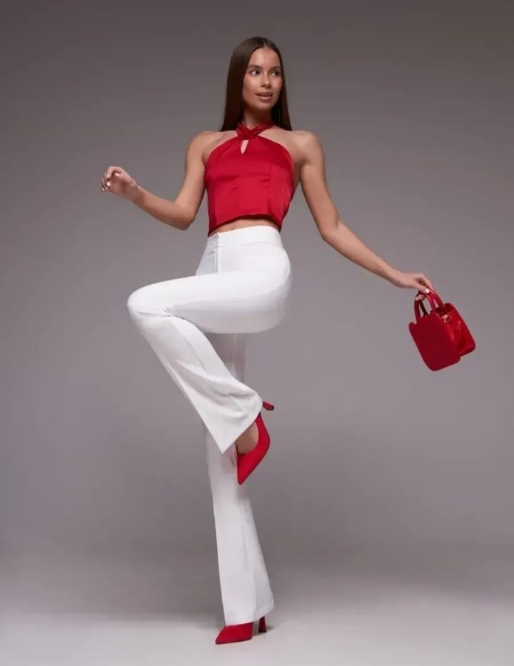 брюки клеш женские,брюки клеш,классические брюки клеш,брюки клеш от колена,красные брюки